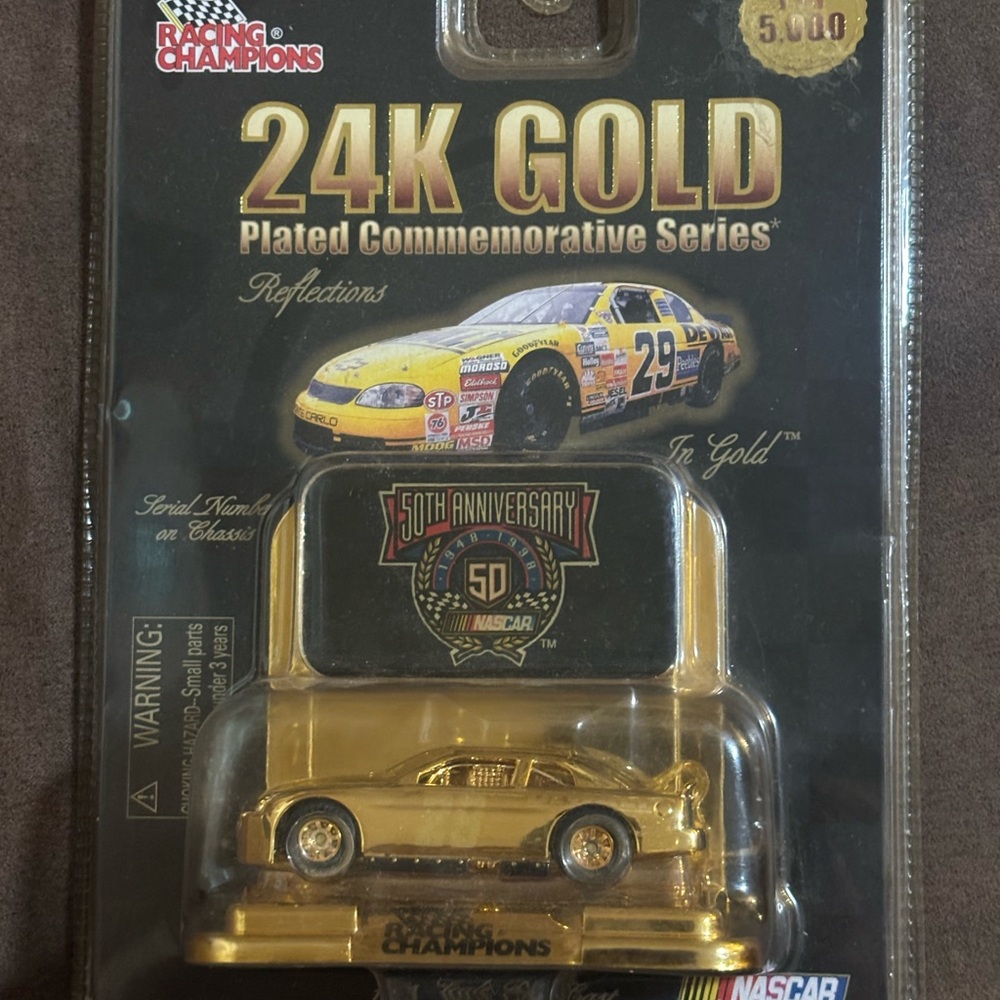 Racing Champions 24K Gold Plated Commemorative Car